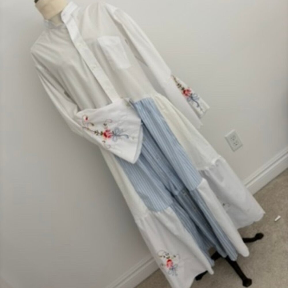 Vintage Boho Upcycled Handmade Festival Maxi Dress